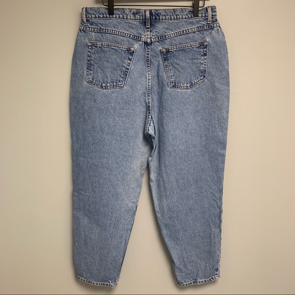 Vintage High Rise Women’s Taper Denim Blue Jeans Size 18W - Picture 2 of 9